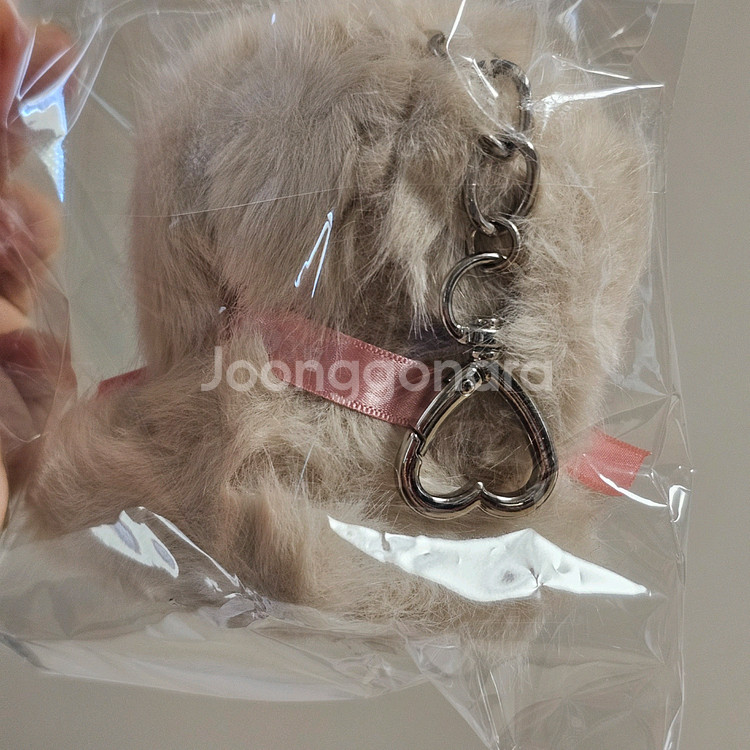 새제품) 미니뿌 미니푸 인형 키링 브라운--1