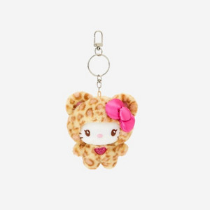 산리오 호피 키티 갈 쿠마 마스코트 키링 키체인