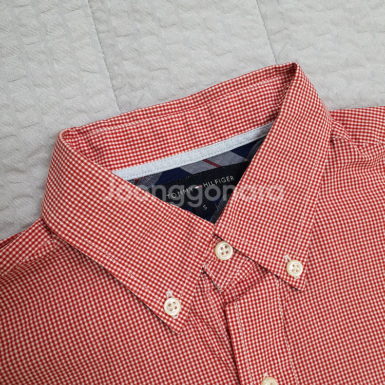 남자100 타미힐피거 체크셔츠--1