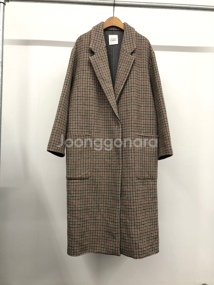 스튜디오 톰보이 핸드메이드 울 코트 55-66--0