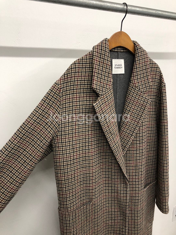 스튜디오 톰보이 핸드메이드 울 코트 55-66--1