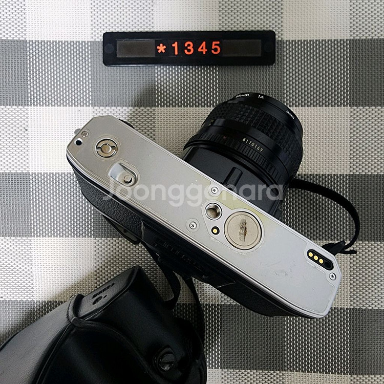 미놀타 X-300 필름카메라 실버바디 케이스포함--4