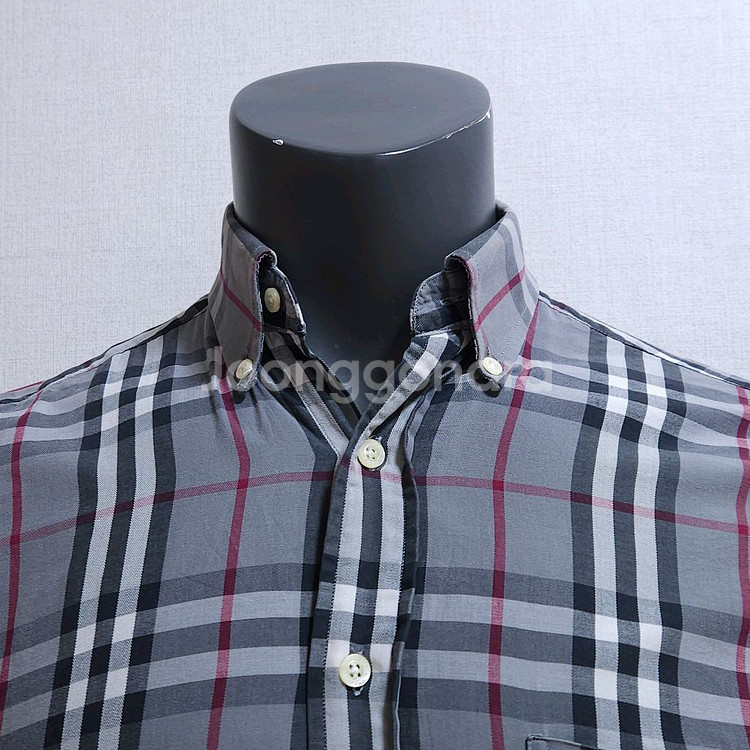 버버리 체크 셔츠--1