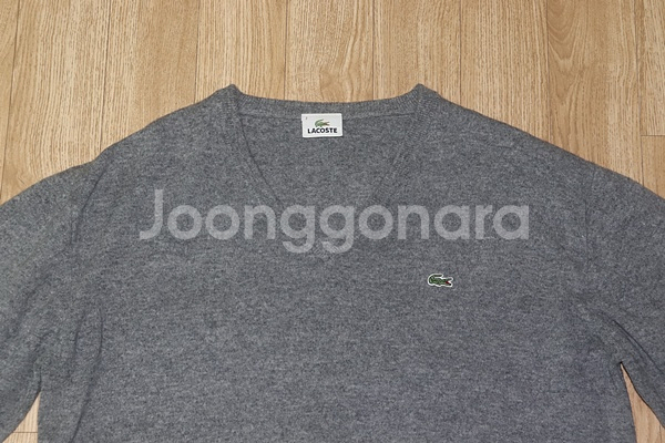 (105) 1333. 라코스테/그레이 브이넥니트--2