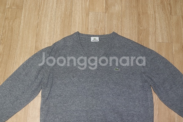 (105) 1333. 라코스테/그레이 브이넥니트--1