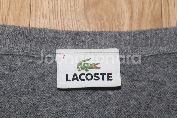 (105) 1333. 라코스테/그레이 브이넥니트--4
