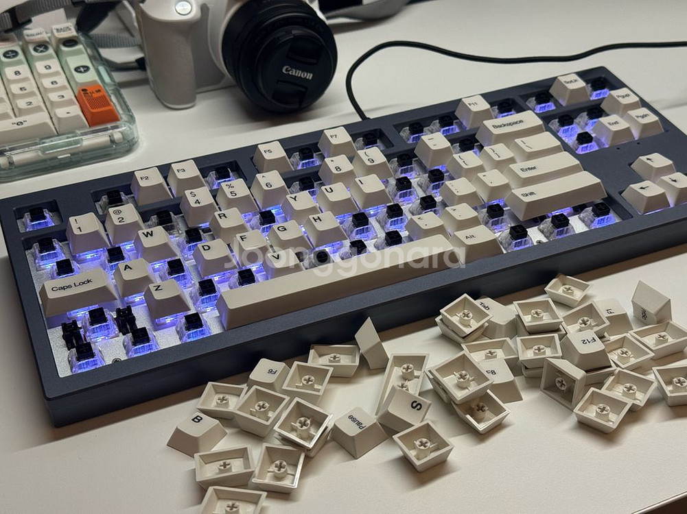 아콘 FX Real 알루미늄 키보드(박스 흑축, 윤활O)--3