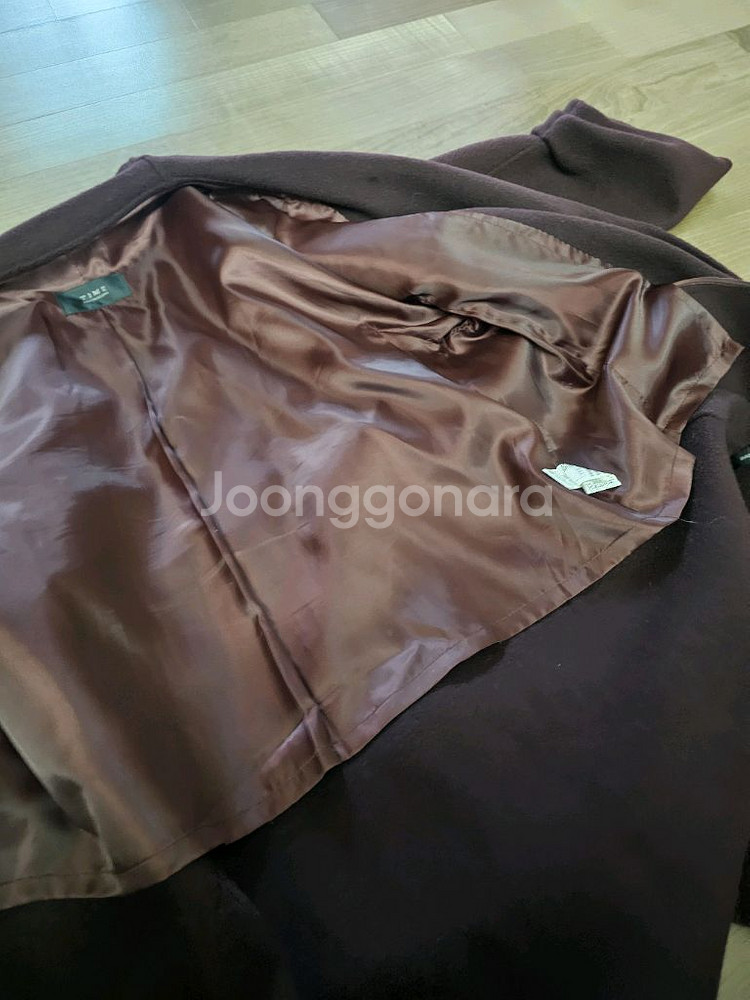 정품) TIME 타임 한섬 캐시미어 울 코트--3