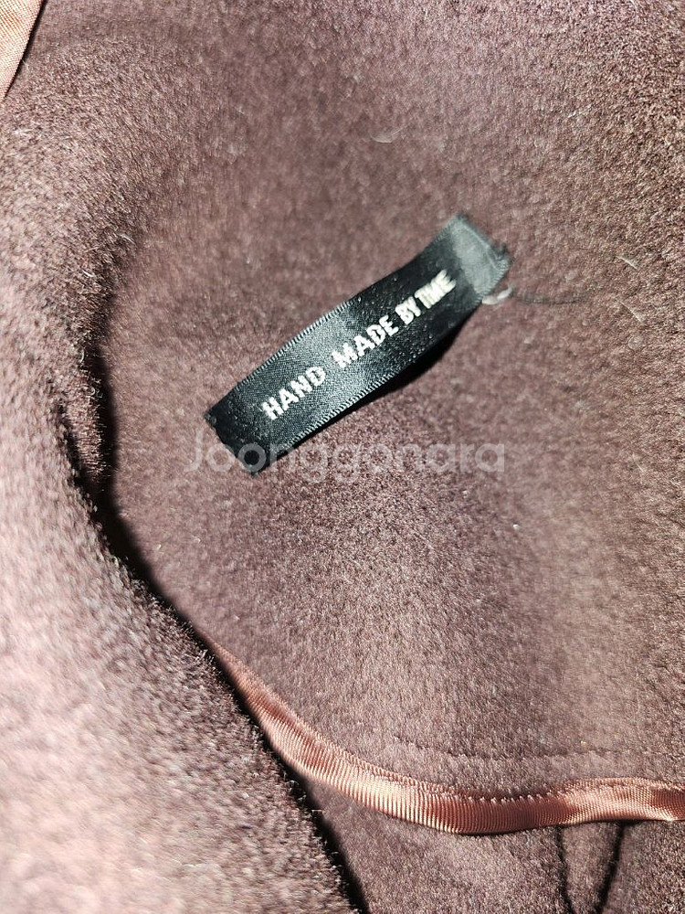 정품) TIME 타임 한섬 캐시미어 울 코트--6