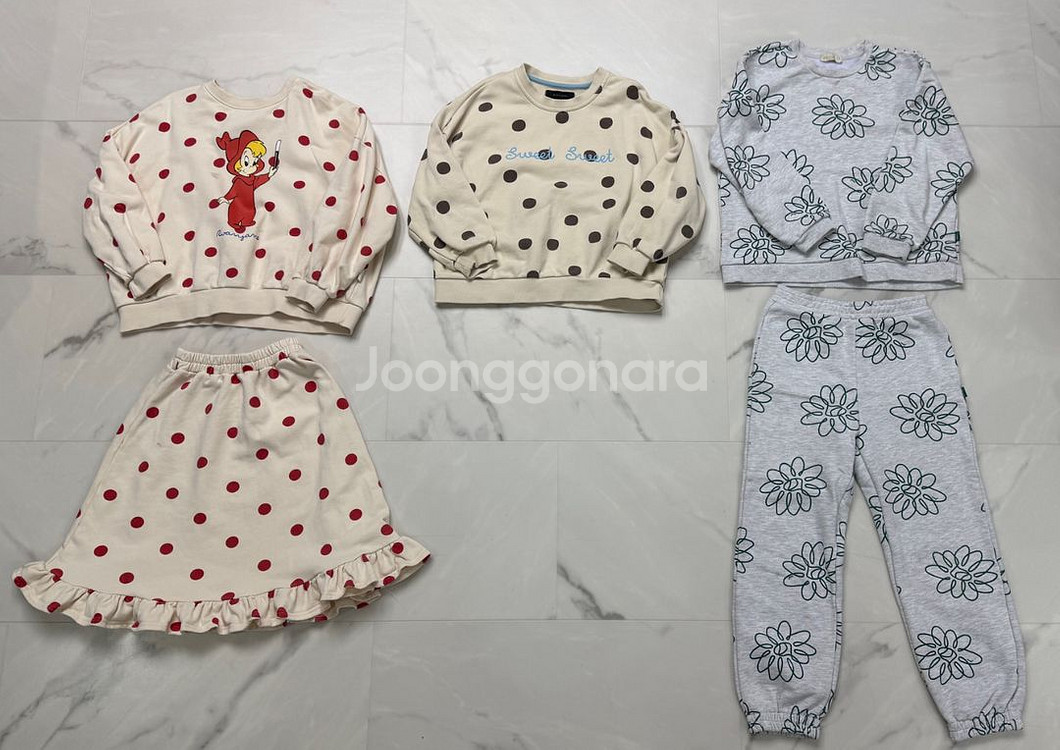 로아앤제인 페리미츠 키즈 원피스상하의후드티맨투맨130--1