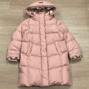 (정품) 닥스 키즈 핑크 덕다운 롱패딩 130 9Y
