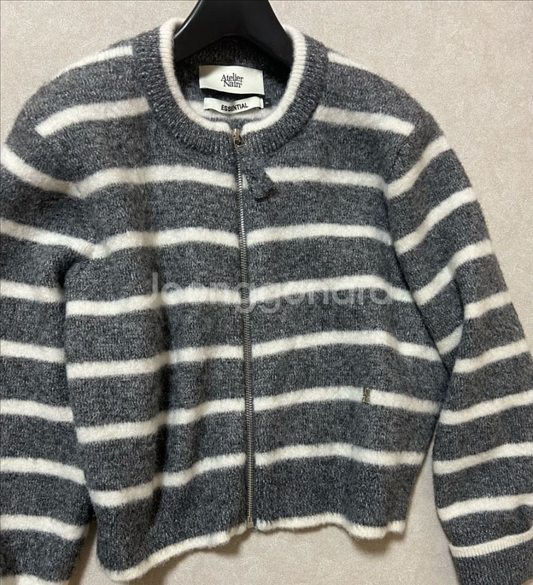 니트 집업 가디건--1