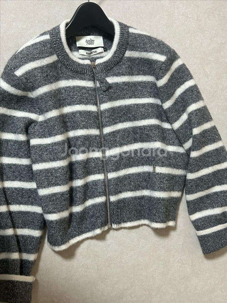 니트 집업 가디건--4