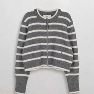 니트 집업 가디건