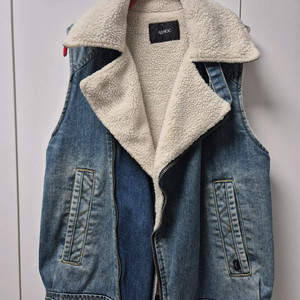 에드혹 데님 뽀글이 베스트 95사이즈