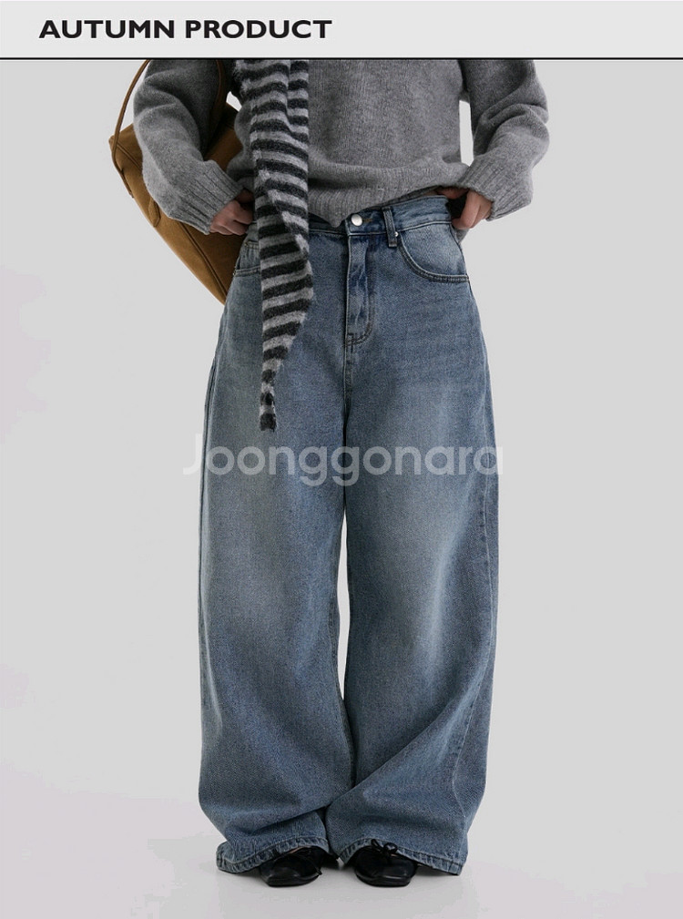 자라 라룸 리리수 어텀 바나나리퍼블릭 와이드 통 슬림핏 일자핏 데님 청바지 팬츠 스커트 여러장 판매--5