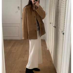 플라넬 돈피 스웨이드 자켓