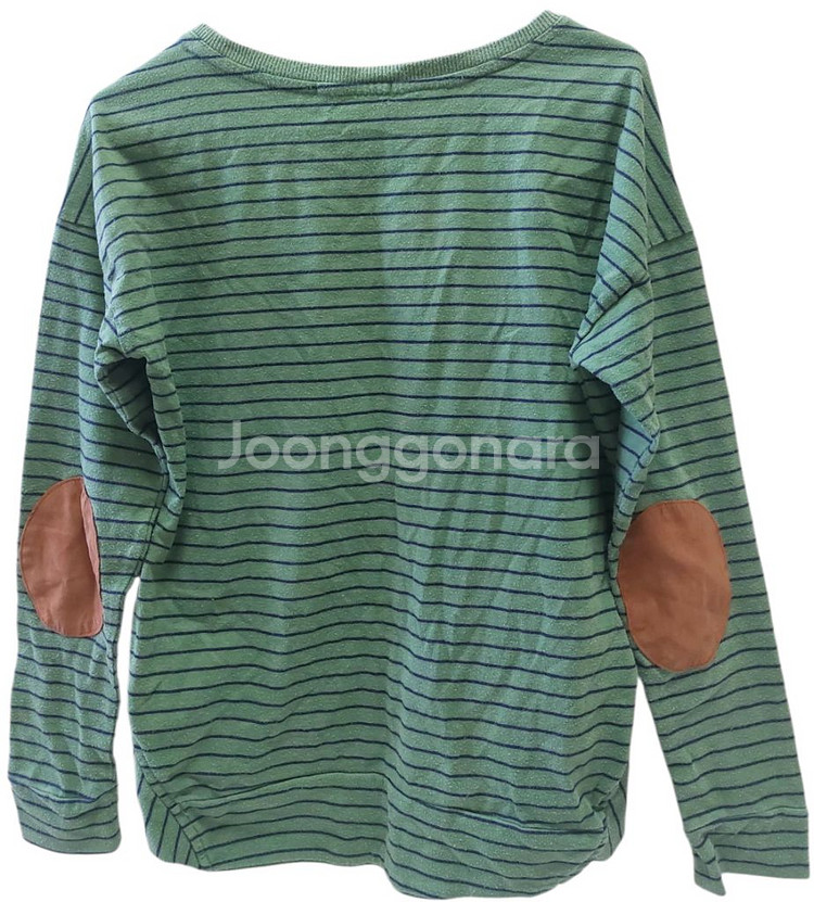 유지아이지 ugiz 초록 스트라이프 맨투맨--1