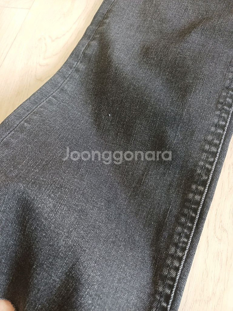 ZARA 블랙 데님 세미부츠컷 팬츠 EU36(24인치정도)--2