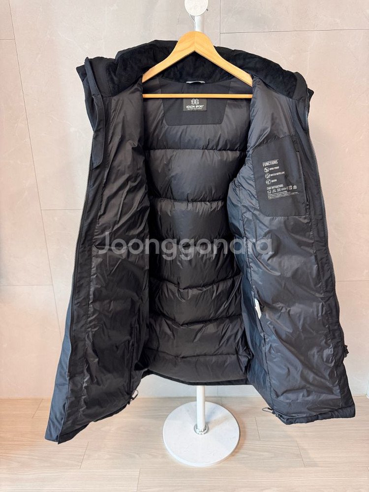 코오롱 테라노바 구스다운 롱패딩--2