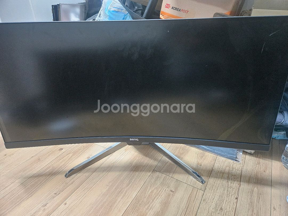 벤큐 EX3501R 35인치 커브드 모니터(파손) 판매(부품용)--0