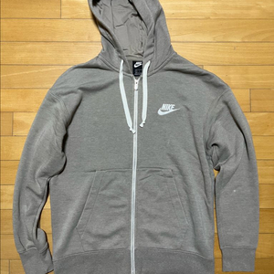 나이키 회색 후드집업 L