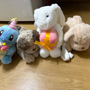 인형 세트 (파이리.강이지.토끼가방.강아지가방)새것