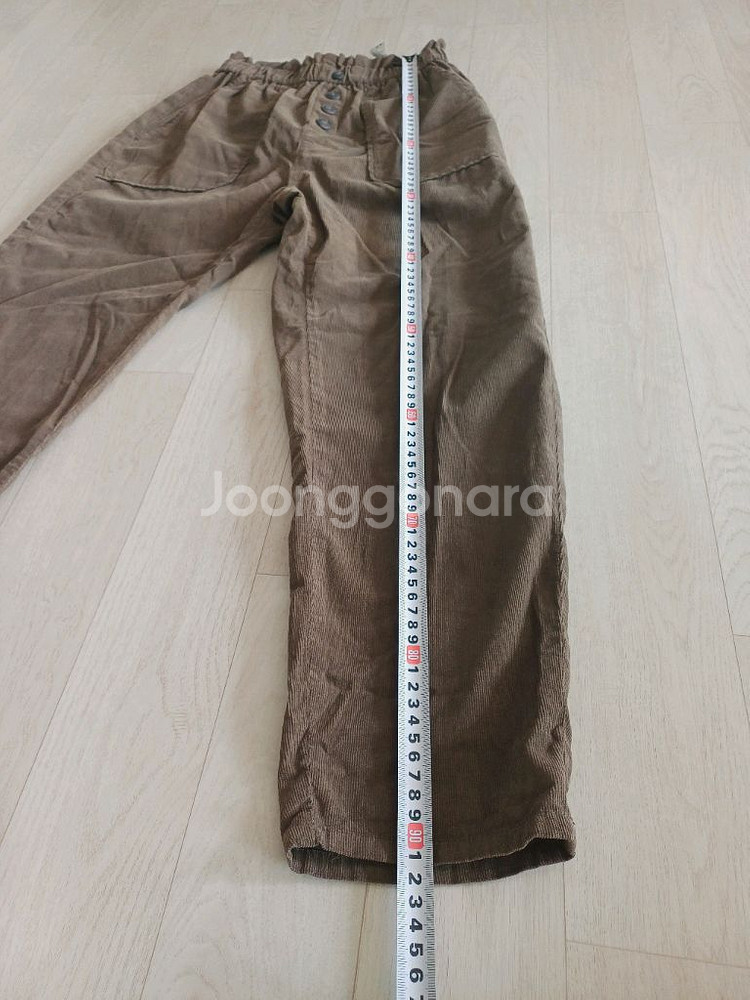 자라 부드러운 골덴 바지 XS사이즈(허리밴드)--3