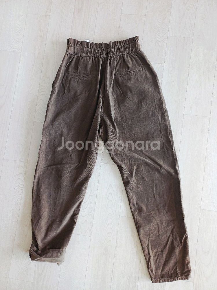 자라 부드러운 골덴 바지 XS사이즈(허리밴드)--1