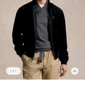 정가55 폴로 랄프로렌 코듀로이 자켓 네이비L 사이즈표참고