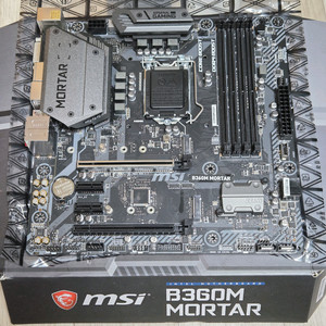 MSI B360M 박격포 메인보드 작동 정상