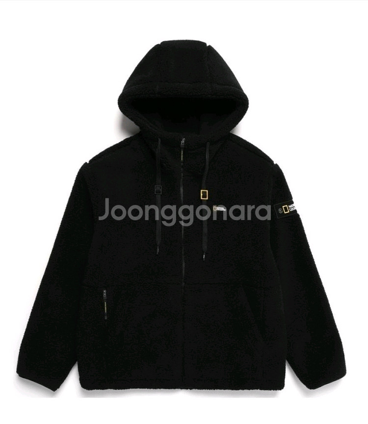 (거의새것)내셔널지오그래픽 뽀글이 플리스 후드집업 M--0