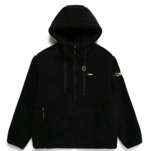 (거의새것)내셔널지오그래픽 뽀글이 플리스 후드집업 M