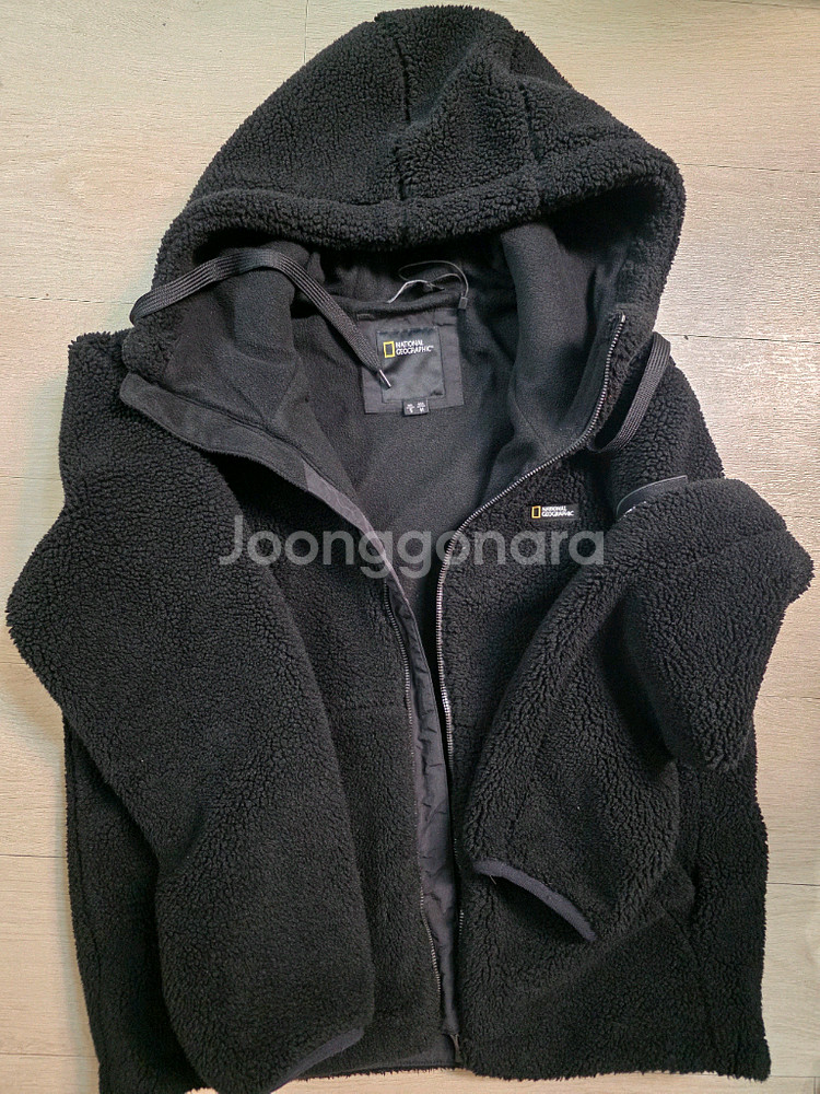 (거의새것)내셔널지오그래픽 뽀글이 플리스 후드집업 M--1