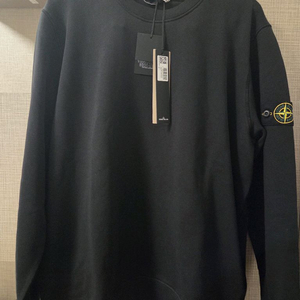 스톤아일랜드 25ss 블랙 맨투맨 xl 새상품