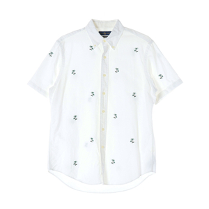 (정품)[M]폴로 랄프 로렌 화이트 야자수 패턴 반팔 셔츠 이미지