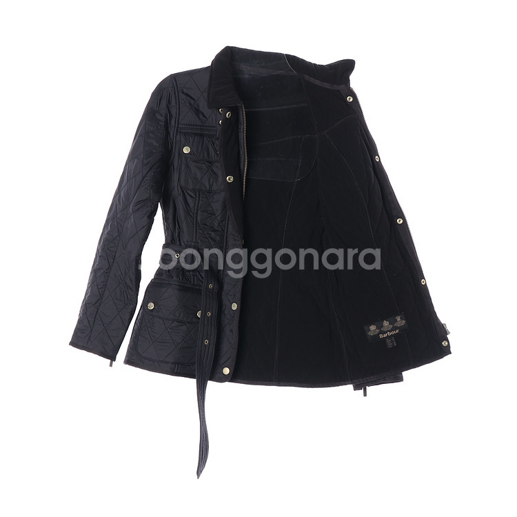 (정품)[XS]바버 블랙 인터내셔널 폴라 퀼팅 패딩 재킷 자켓--3