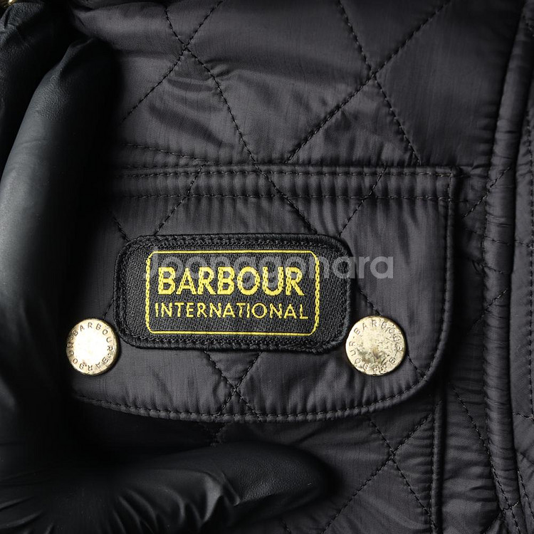 (정품)[XS]바버 블랙 인터내셔널 폴라 퀼팅 패딩 재킷 자켓--5