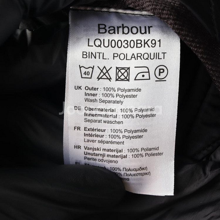 (정품)[XS]바버 블랙 인터내셔널 폴라 퀼팅 패딩 재킷 자켓--6