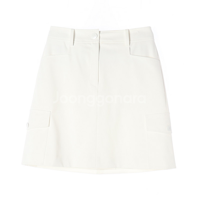 (새상품)[S]잇미샤 24FW 아이보리 카고 스커트 치마--0