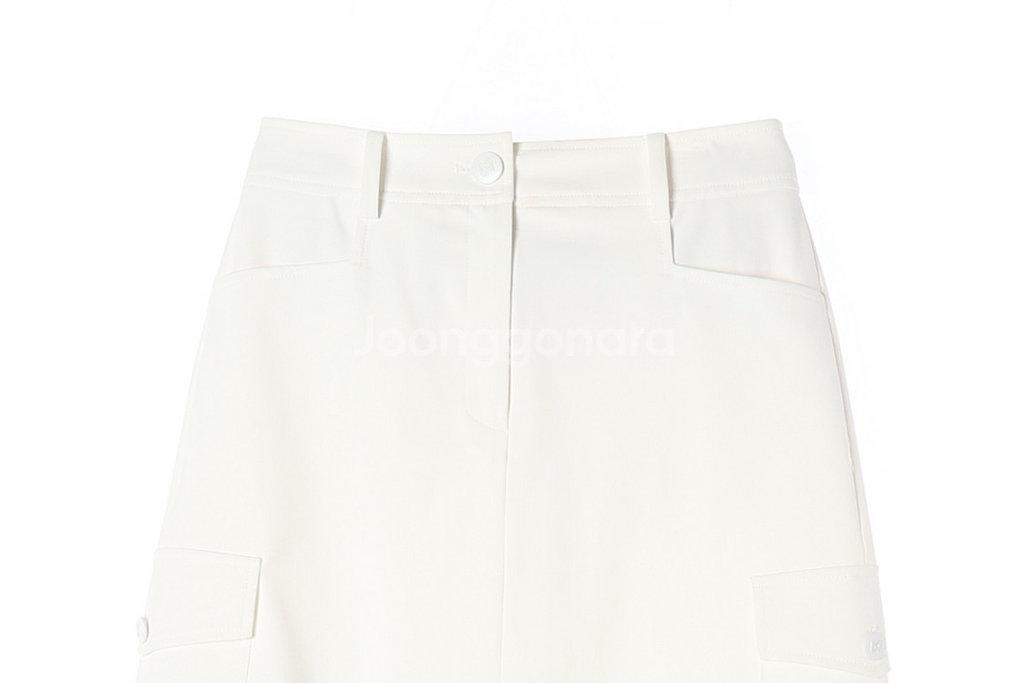 (새상품)[S]잇미샤 24FW 아이보리 카고 스커트 치마--1