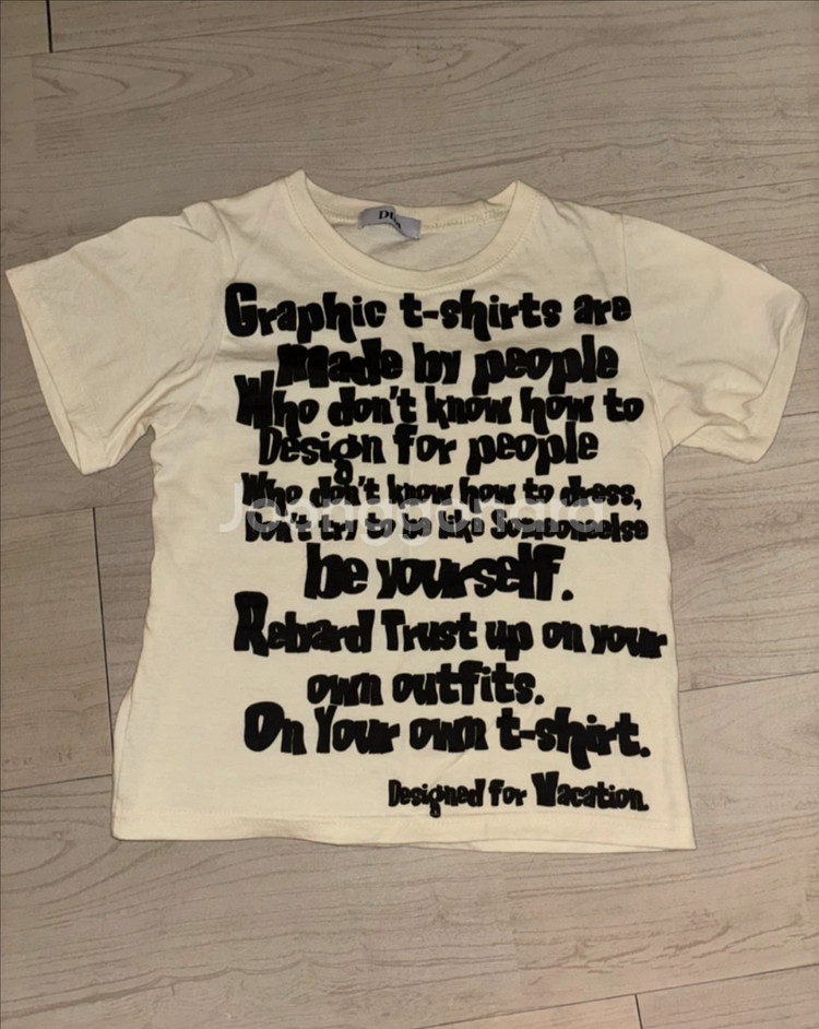 프린팅 반팔 티셔츠--0