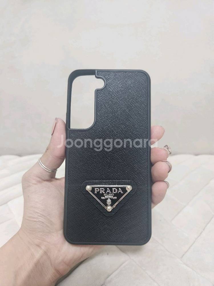 [급처] 프라다 사피아노 폰 갤럭시 S22 케이스 블랙--0