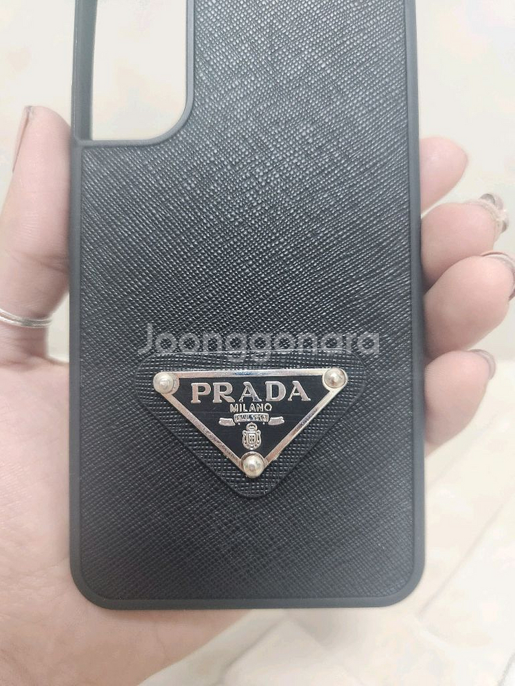 [급처] 프라다 사피아노 폰 갤럭시 S22 케이스 블랙--1