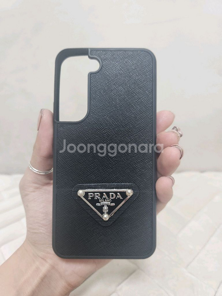 [급처] 프라다 사피아노 폰 갤럭시 S22 케이스 블랙--2