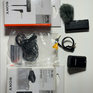 소니 핀마이크 ECM-LV1 + ECM-W2BT