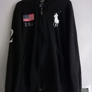 폴로 POLO 빅포니 성조기 USA 후드집업 90/S 이미지