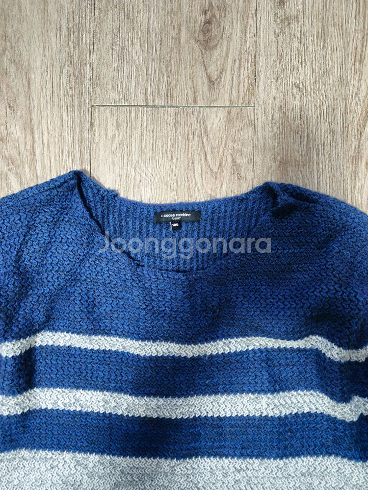 코데즈 컴바인 남성 스트라이프 니트 100--2