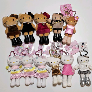 롱다리 헬로키티 인형 키링