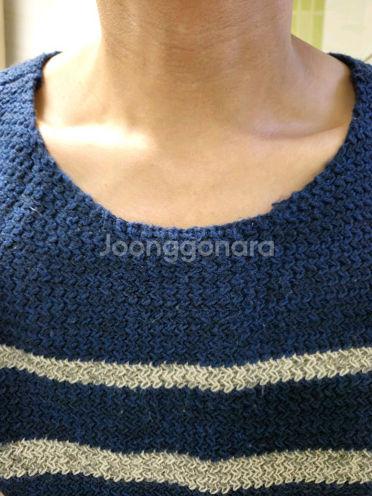 코데즈 컴바인 남성 스트라이프 니트 100--6